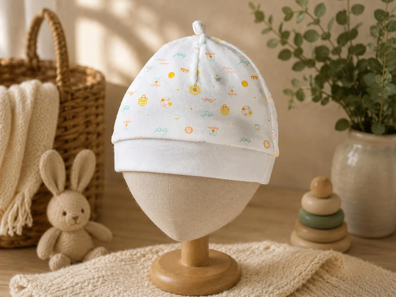 Bonnet bébé 9 mois absorba multicolore neuf